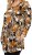 Scandinavian Caramel Flower Petals Tunic Orange and Brown - Camisetas estampadas para mujer - 