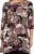 Scandinavian Caramel Flower Petals Tunic Brown - Camisetas estampadas para mujer - 