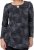 Scandinavian Caramel Triangles Tunic Dark Blue - Camisetas estampadas para mujer - 