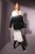 Ulla Popken Blazer De Punto Con Degradado De Color Negro/Blanco - Blazers - 