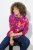 Ulla Popken Ribbon Print Turtleneck Sweatshirt Cherry Red - Sudaderas y hoodies - Sudaderas, Hoodies y Punto Cómodos