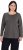Ulla Popken Basic Round Neck Long Sleeve Slim Fit Cotton Tee Graphite Grey - Camisetas - 