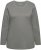 Ulla Popken Basic Round Neck Long Sleeve Slim Fit Cotton Tee Grey - Camisetas - 
