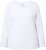 Ulla Popken Basic Round Neck Long Sleeve Slim Fit Cotton Tee Snow White - Faldas - 