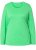 Ulla Popken Basic Round Neck Long Sleeve Slim Fit Cotton Tee Mint Green - Camisetas - 