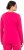 Ulla Popken Basic Round Neck Long Sleeve Slim Fit Cotton Tee Red Pink - Camisetas - 