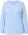 Ulla Popken Basic Round Neck Long Sleeve Slim Fit Cotton Tee Light Blue - Camisetas - 