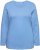 Ulla Popken Basic Round Neck Long Sleeve Slim Fit Cotton Tee Light Cornflower - Camisetas - 