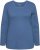 Ulla Popken Basic Round Neck Long Sleeve Slim Fit Cotton Tee Ink Blue - Camisetas - 
