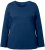 Ulla Popken Basic Round Neck Long Sleeve Slim Fit Cotton Tee Dark Blue - Camisetas - 