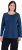 Ulla Popken Basic Round Neck Long Sleeve Slim Fit Cotton Tee Dark Blue - Camisetas - 