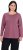 Ulla Popken Basic Round Neck Long Sleeve Slim Fit Cotton Tee Dark Rose - Camisetas - 