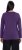 Ulla Popken Basic Round Neck Long Sleeve Slim Fit Cotton Tee Deep Violet - Camisetas - 
