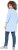 Ulla Popken Floral Motif 3/4 Sleeve Tunic Tee Light Blue - Camisetas estampadas para mujer - 