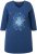 Ulla Popken Floral Print 3/4 Sleeve V-Neck Tee Mint Green - Camisetas estampadas para mujer - 
