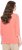 Ulla Popken Make It Amazing 3/4 Sleeve Graphic Tee Coral - Camisetas estampadas para mujer - 
