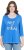 Ulla Popken Make It Amazing 3/4 Sleeve Graphic Tee Pacific Blue - Camisetas estampadas para mujer - 