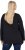 Ulla Popken Sequined Puppy Long Sleeve Graphic Tee Black - Camisetas estampadas para mujer - 