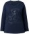 Ulla Popken Holiday Long Sleeve Graphic Tee Navy Blue - Camisetas estampadas para mujer - 