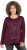 Ulla Popken Holiday Long Sleeve Graphic Tee Plum - Camisetas estampadas para mujer - 
