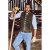 jP1880 Finest Goat Suede Traditional Vest Dark Brown - Trachten & Oktoberfest - Ropa Oktoberfest en tallas grandes (Trachten)