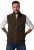 JP1880 Fleece Vest Stand-up Collar Brown - Chaquetas - Chaquetas Tallas Grandes 2XL-8XL