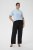 Kaffe Curve Mille Wide Pants Black Deep - Pantalones de tela - 