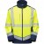 Leo Bowden Ecoviz Softshell Jacket Hi-Vis Yellow/Navy Print - Ropa de trabajo - Ropa de trabajo 3XL-6XL
