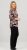 Scandinavian Caramel Flowers Blouse Purple and Brown - Camisetas estampadas para mujer - 