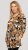 Scandinavian Caramel Flower Petals Tunic Orange and Brown - Camisetas estampadas para mujer - 
