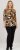 Scandinavian Caramel Flowers Blouse Orange and Brown - Camisetas estampadas para mujer -