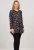 Scandinavian Caramel Flower Petals Tunic Copper and Blue - Camisetas estampadas para mujer - 