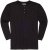 Adamo Sven Regular fit Serafino Long sleeve T-shirt Black - Camisetas - Camisetas - 2XL-14XL