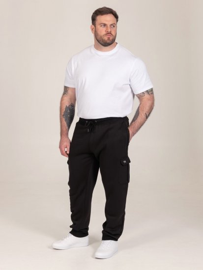 D555 Dexter 1 Cargo Jogger With Bear Embroidery Negro - Pantalones y cortos de chándal - Pantalones y Pantalones cortos de chándal - 2XL-12XL