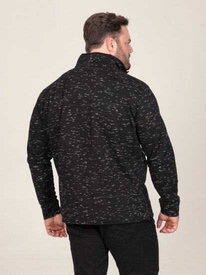 D555 Chandler Reno 1/4 Zip Neck Sweatshirt With Bear Logo Negro - Sudaderas - Sudaderas 2XL-12XL