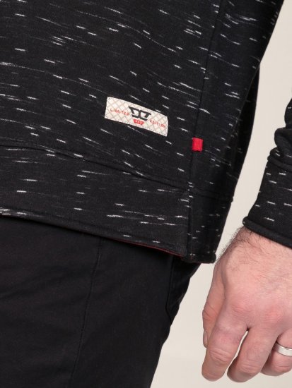 D555 Chandler Reno 1/4 Zip Neck Sweatshirt With Bear Logo Negro - Sudaderas - Sudaderas 2XL-12XL