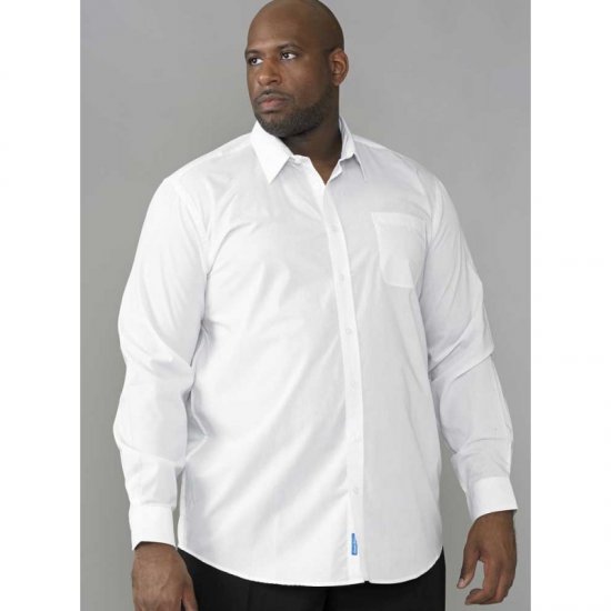D555 Aiden Easy Iron-Shirt White - Camisas - Camisas 2XL-10XL