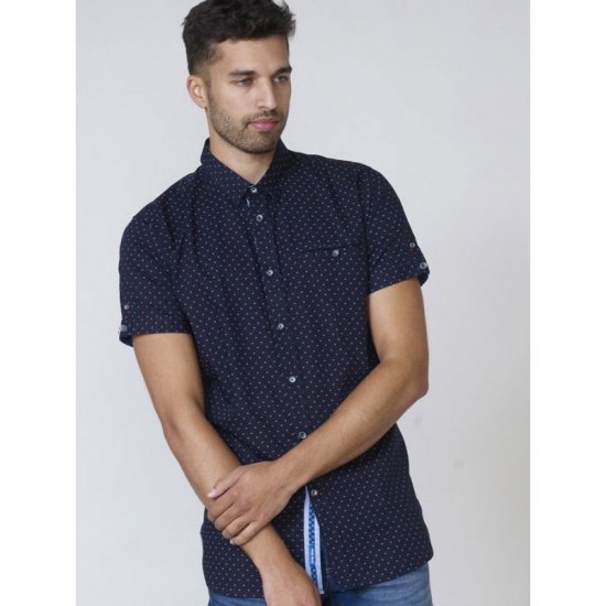 D555 Kurt Printed Short Sleeve Shirt - Camisas - Camisas 2XL-10XL