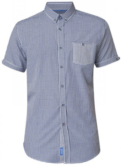 D555 Hank Gingham Short Sleeve Shirt - Camisas - Camisas 2XL-10XL