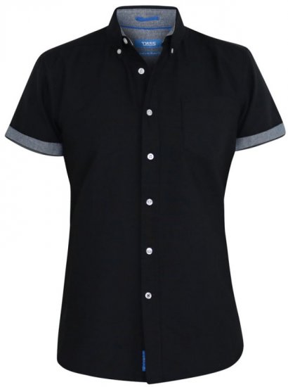 D555 Kevin Oxford Shirt Black - Camisas - Camisas 2XL-10XL