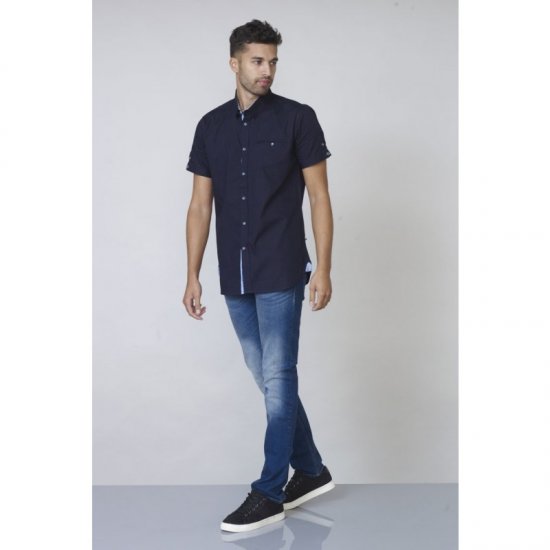 D555 Tim Short Sleeve Shirt Navy - Camisas - Camisas 2XL-10XL
