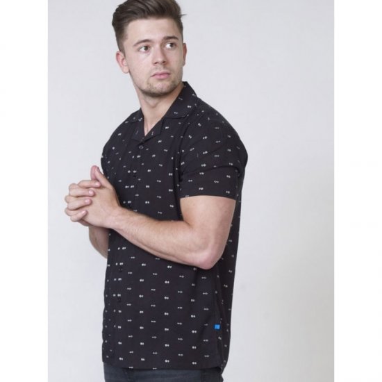 D555 Luciano Bowling Shirt Black - Camisas - Camisas 2XL-10XL