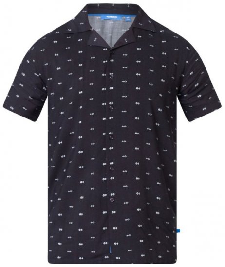 D555 Luciano Bowling Shirt Black - Camisas - Camisas 2XL-10XL