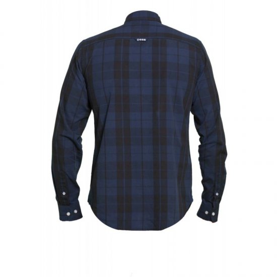 D555 Davenport Long Sleeve Shirt Navy - Camisas - Camisas 2XL-10XL