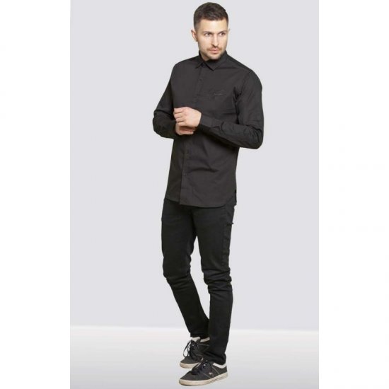 D555 Michael Couture Stretch Shirt Black - Camisas - Camisas 2XL-10XL