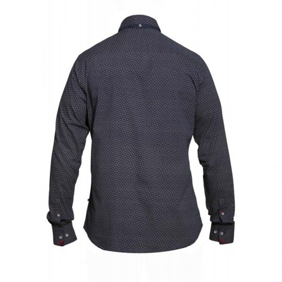 D555 Babworth Long Sleeve Shirt Navy - Camisas - Camisas 2XL-10XL