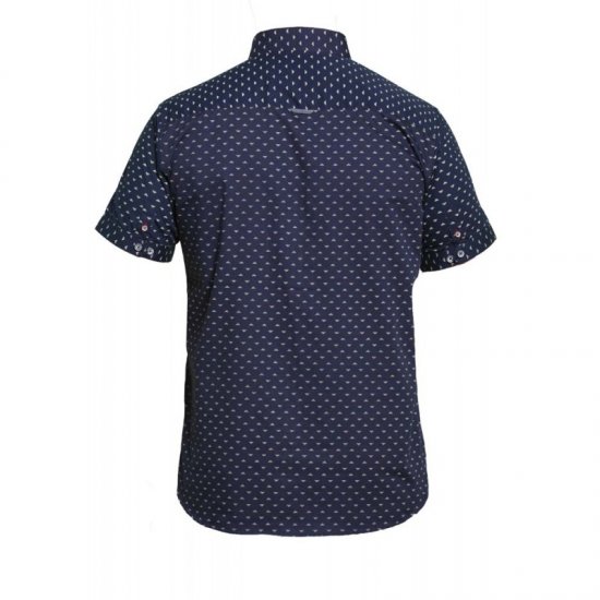 D555 Barrington Short Sleeve Shirt Navy - Camisas - Camisas 2XL-10XL
