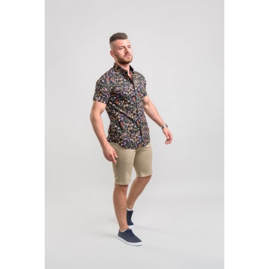 D555 Emmet Floral Shirt Black - Camisas - Camisas 2XL-10XL