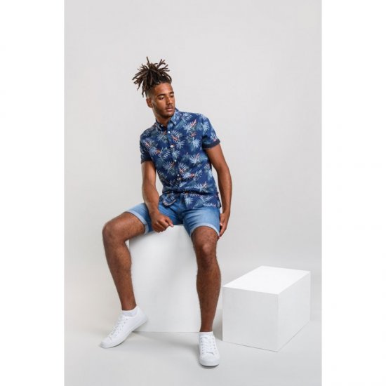 D555 Reuben Hawaii Shirt Navy - Camisas - Camisas 2XL-10XL