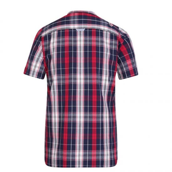 D555 Terell Shirt Navy/Red - Camisas - Camisas 2XL-10XL
